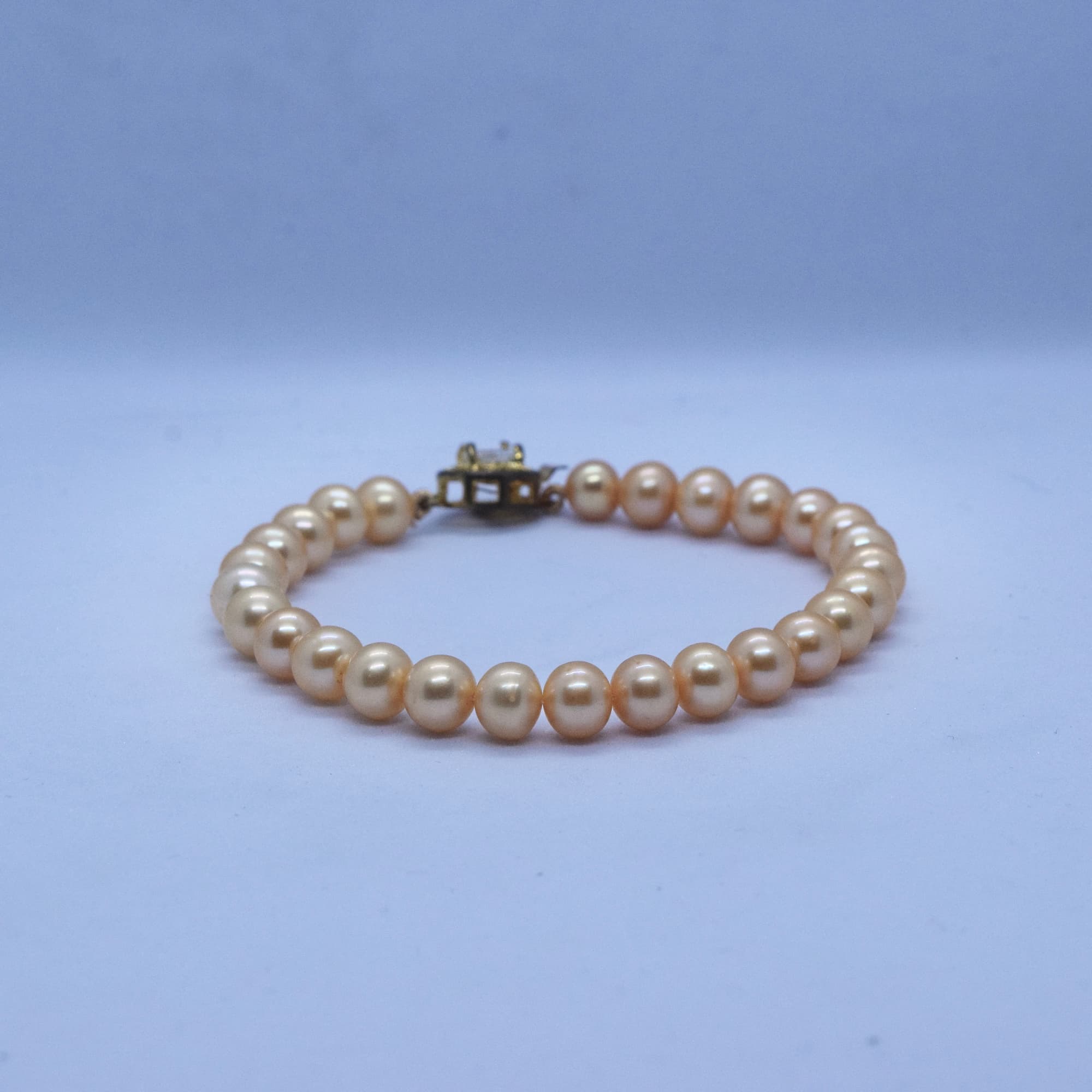 Ravishing 6mm Gold Round Original Pearls