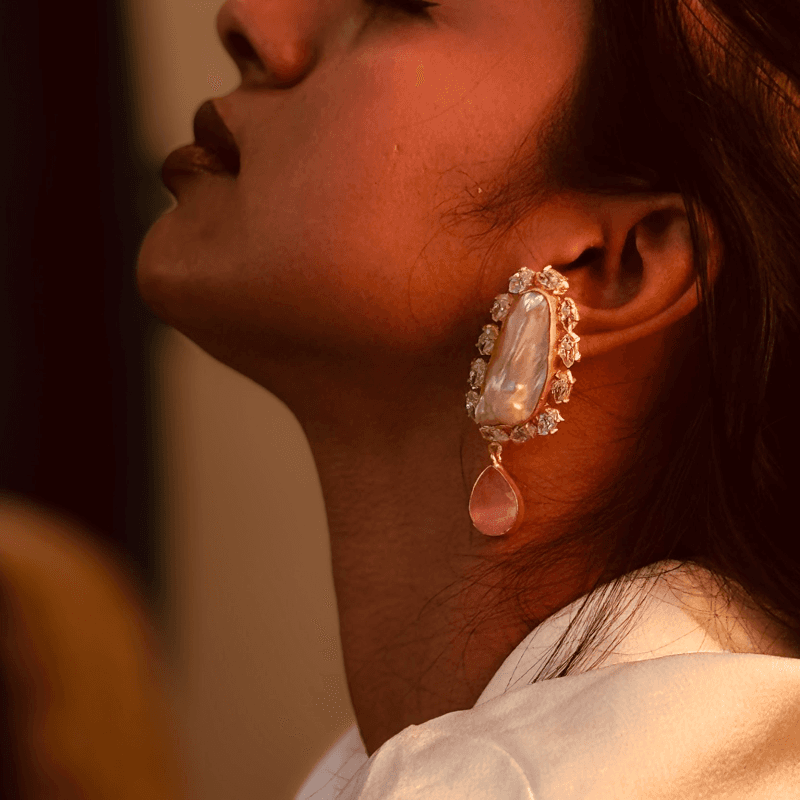 The Rosé Pearl Crystal Drops