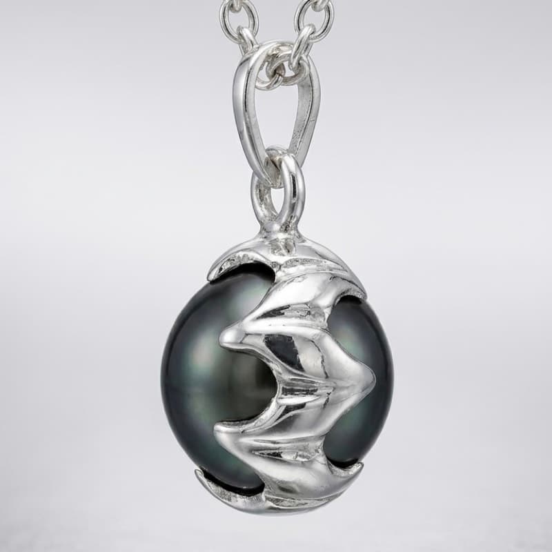 Tahitian Pearl Pendant in 925 Silver for Him & Her - Image 2