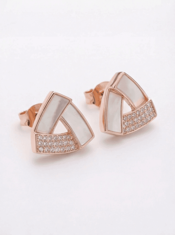 The Prism Set — Mother of Pearl Pendant & Earrings - Image 3