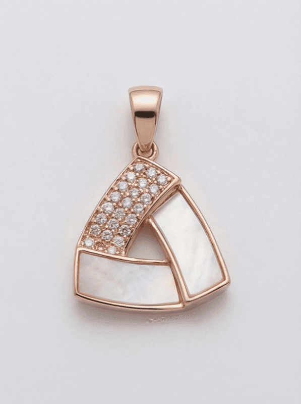 The Prism Set — Mother of Pearl Pendant & Earrings - Image 2