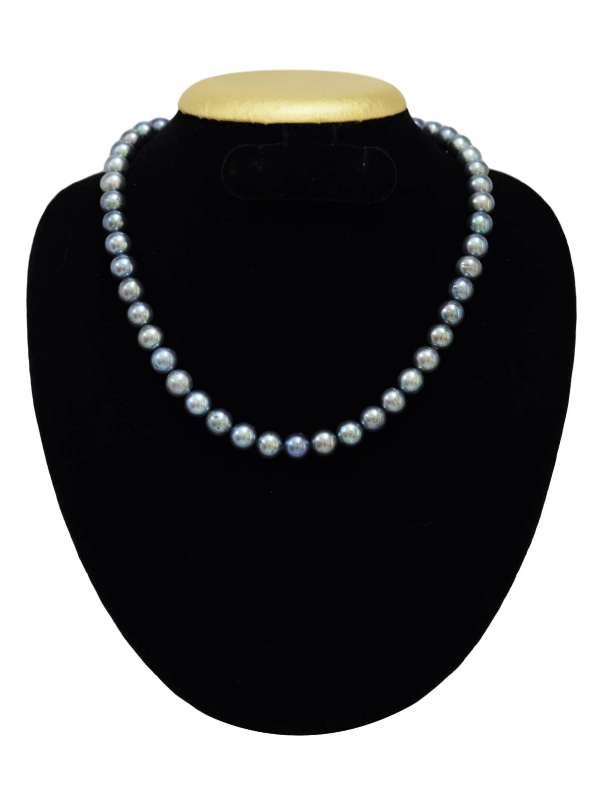One of a Kind - Pearl Strand in Peacock Hues - Image 3