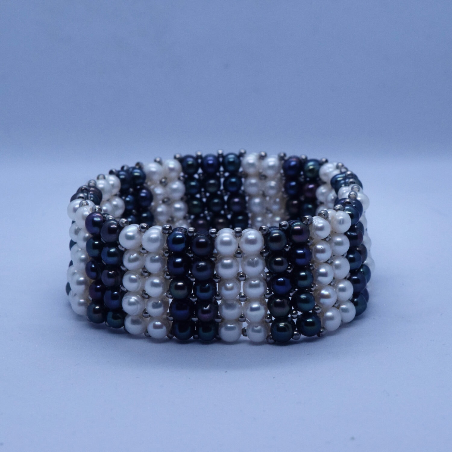 Fabulous White & Multicolored Original Pearls Bracelet - Image 4