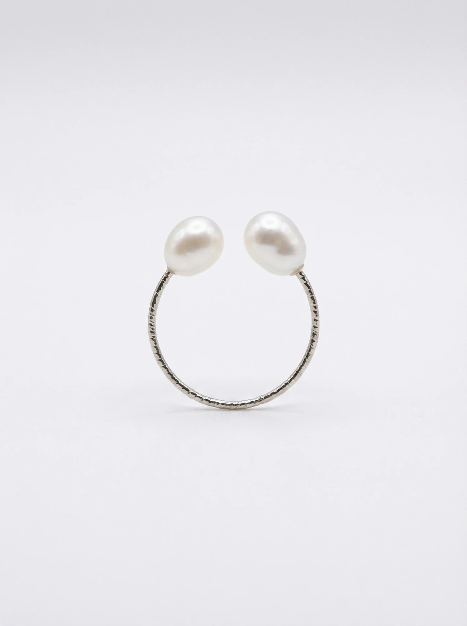 The Duet Pearl Ring
