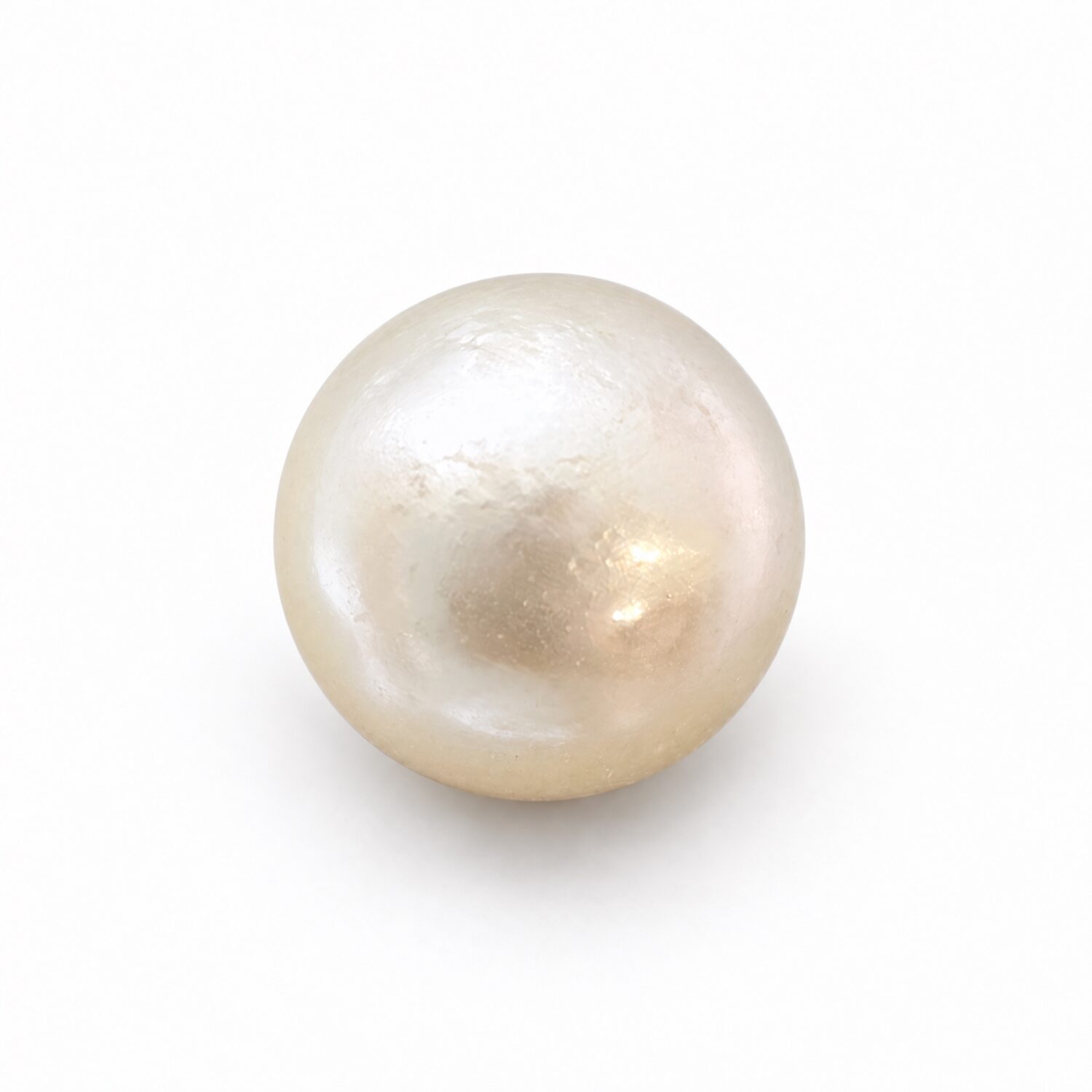 7.525 Carat (8.36 Ratti) White South Sea Pearl - 10.1mm Round, AAA Quality