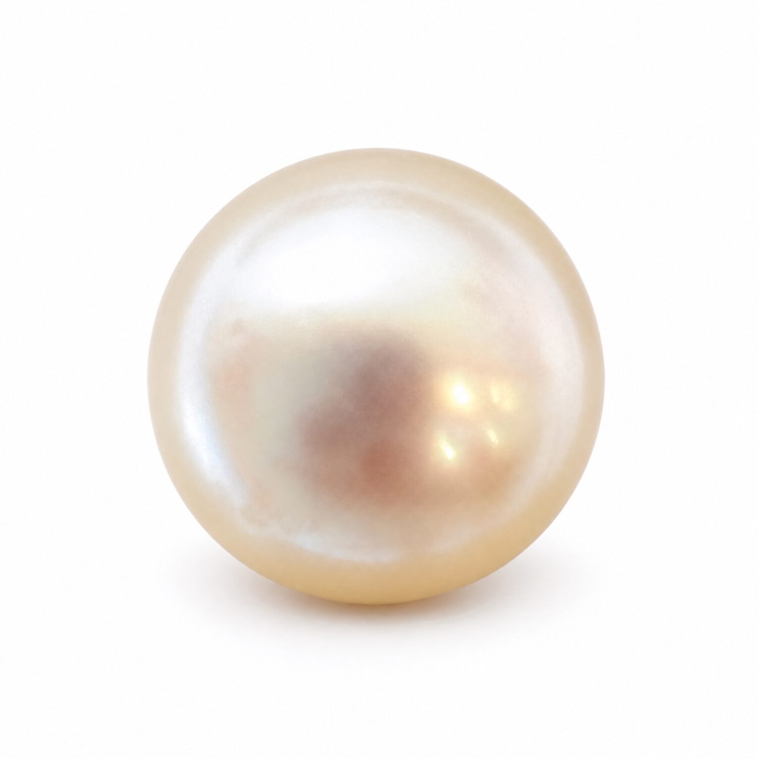 21.25 Carat (23.61 Ratti) White South Sea Pearl - 15.2mm Round, AAA Quality