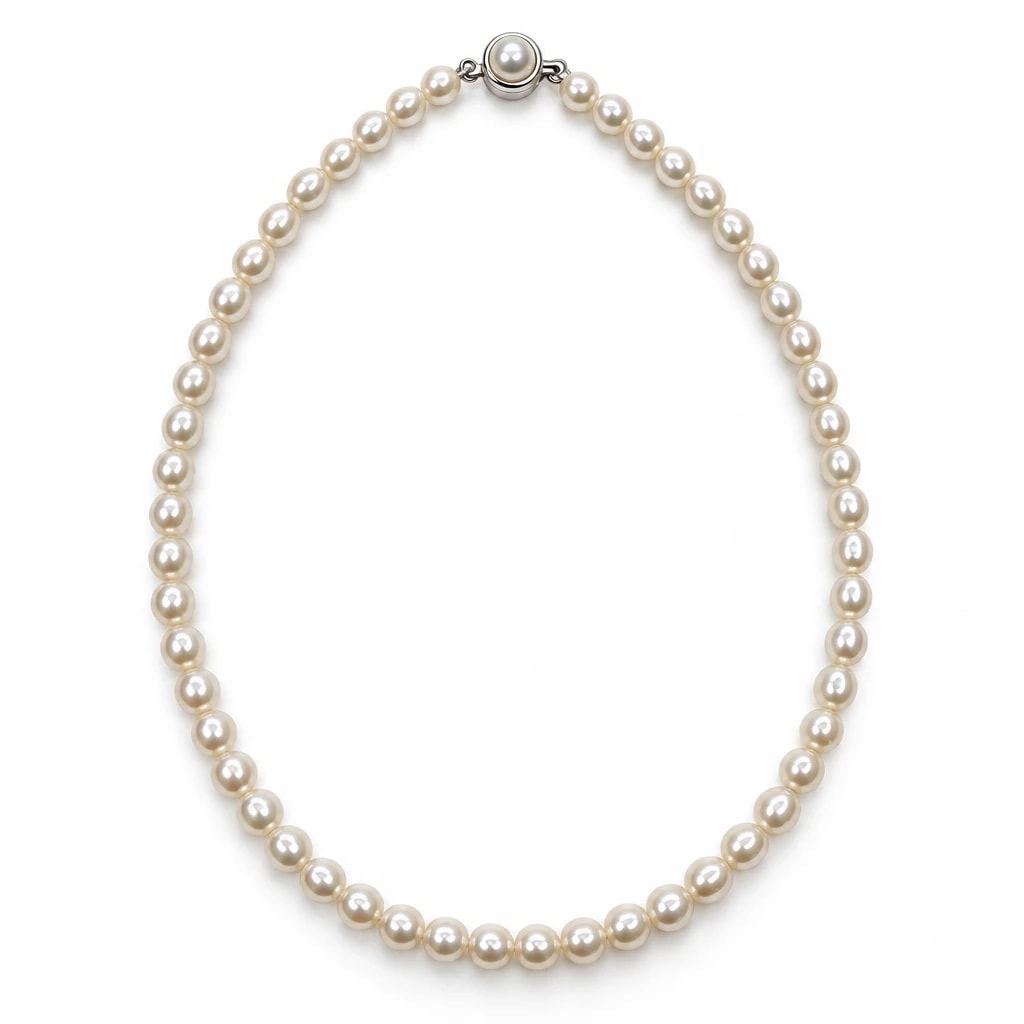 The Jasmine White Pearl Necklace
