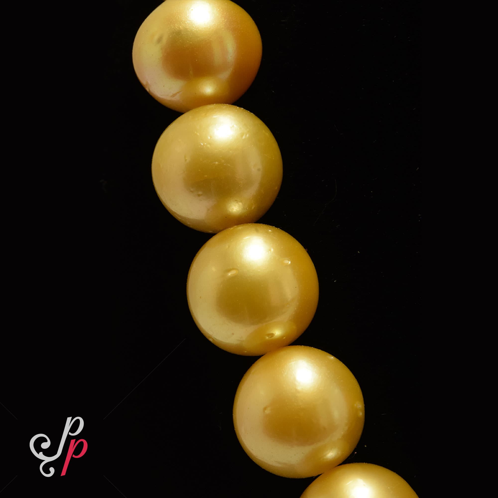 Endless beauty and pride - 9mm - 15mm golden south sea pearl necklace - Image 6