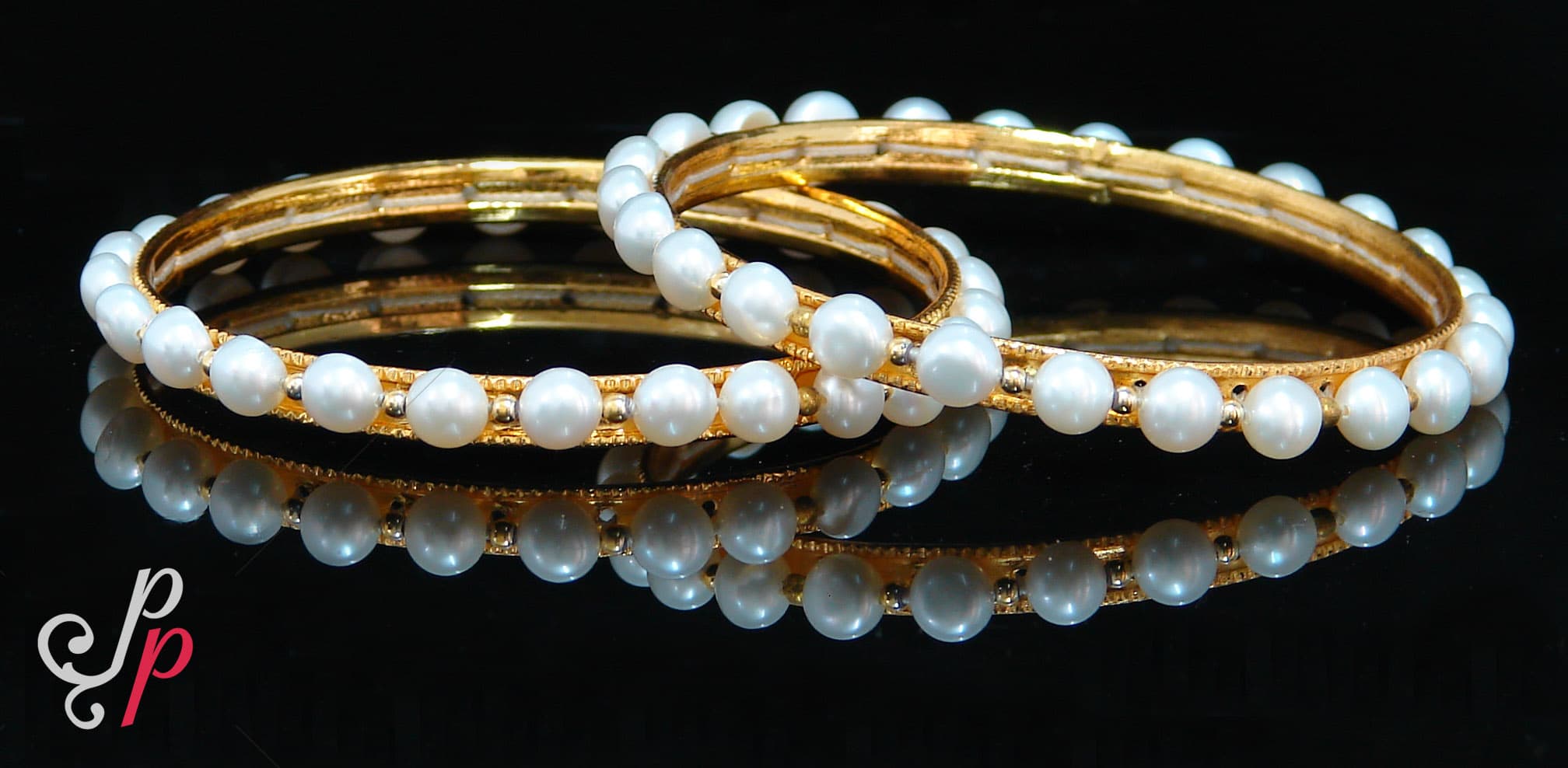 Beautiful pearl bangles - simple and very pretty