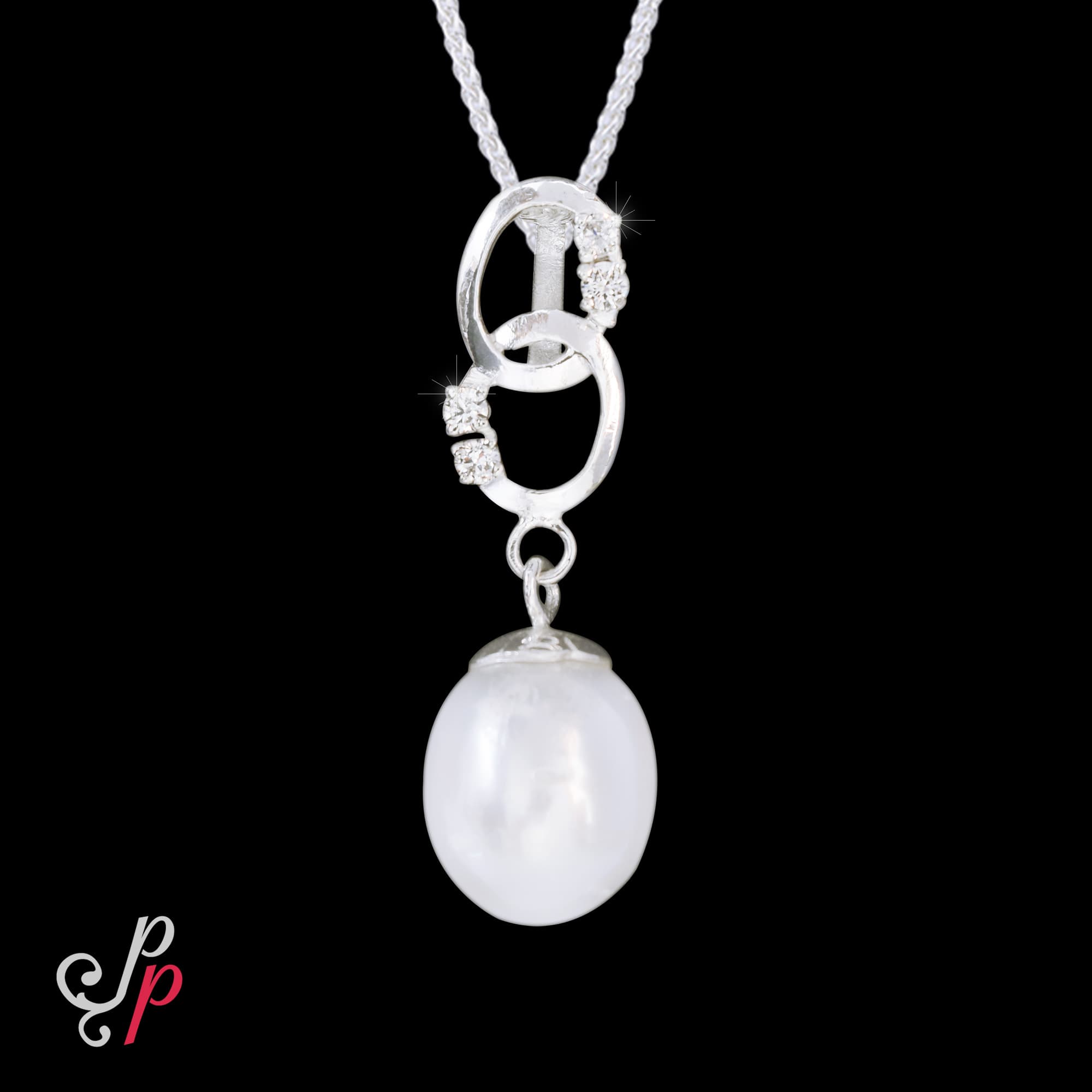 Beautiful Pearl Drop Pendant in South Sea Pearl and 925 Sterling Silver - Image 3