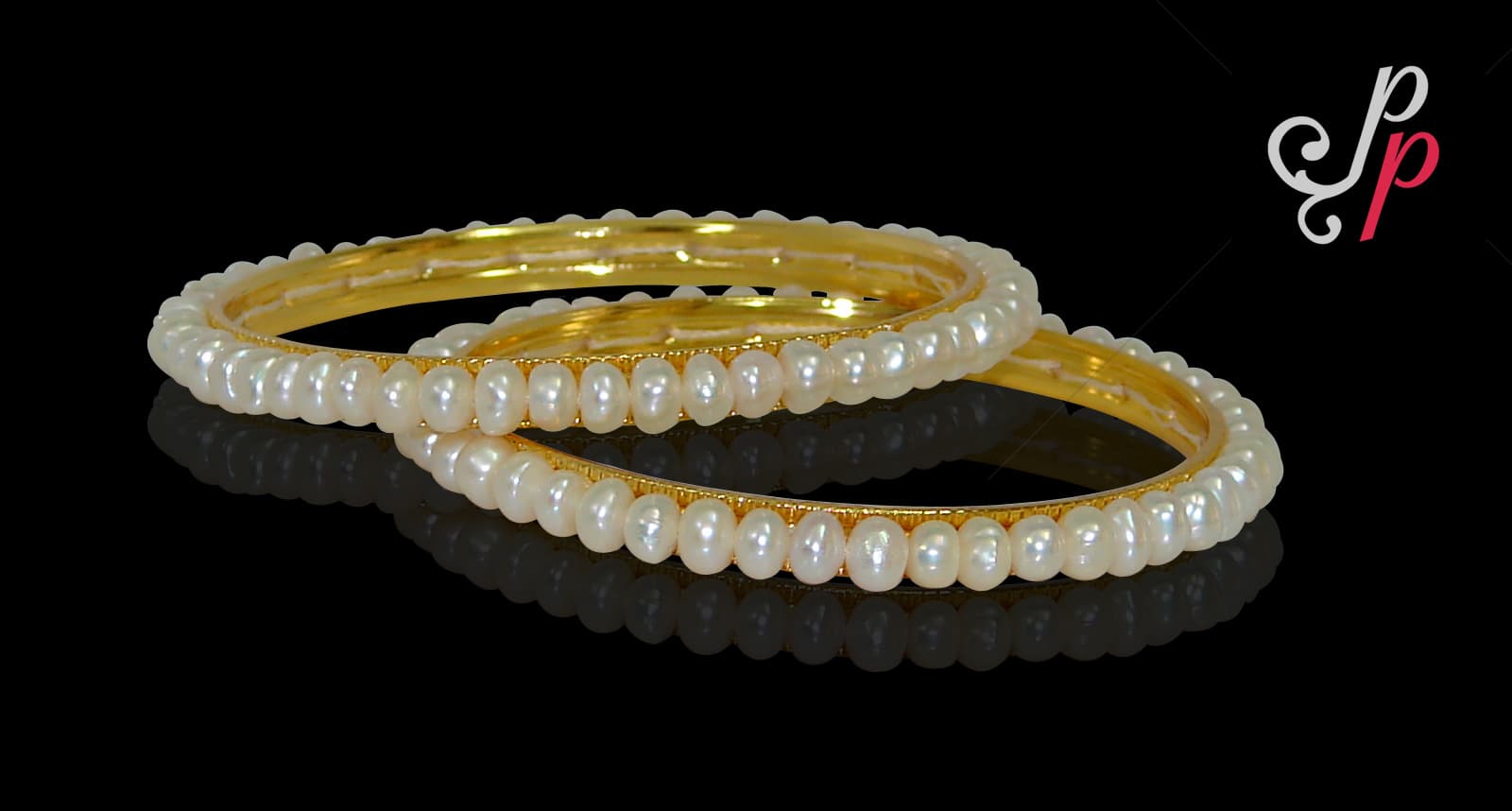 Simple Plain White Pearl Bangles