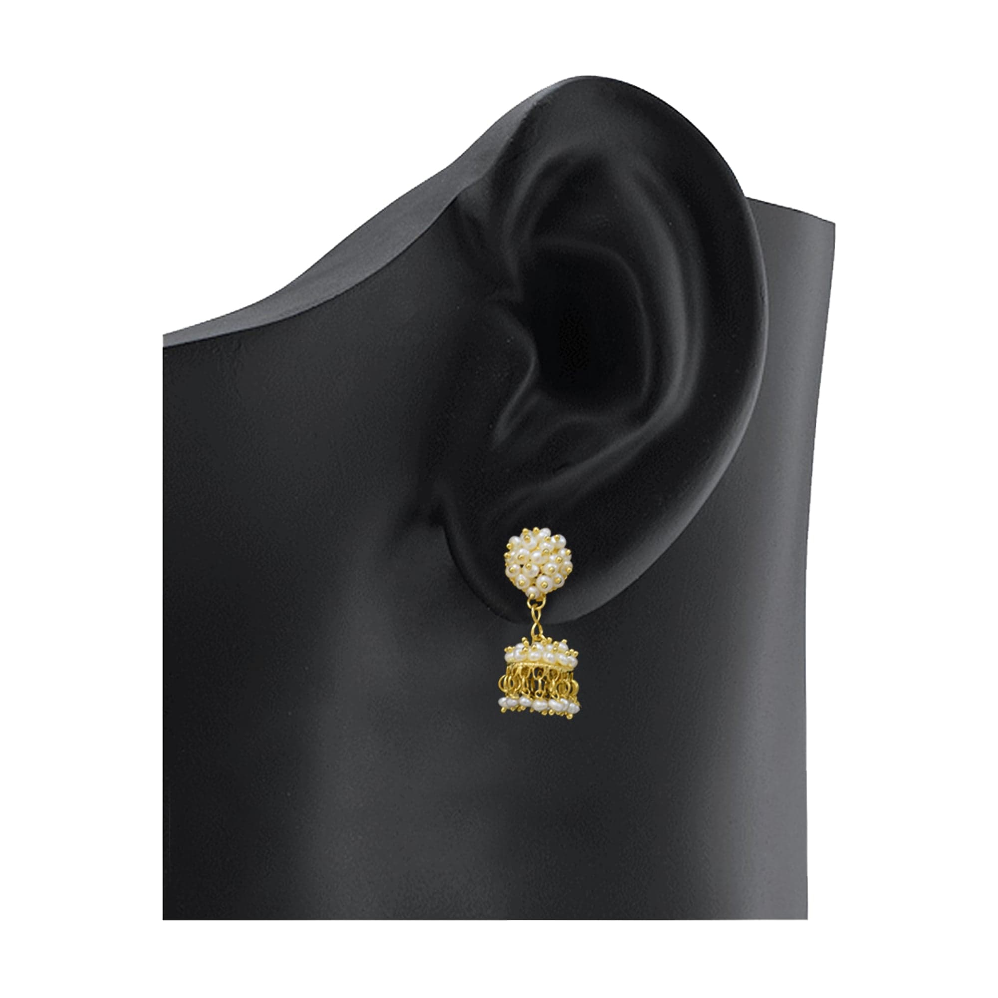 Beautiful traditional seed pearl jhumkas - Image 4