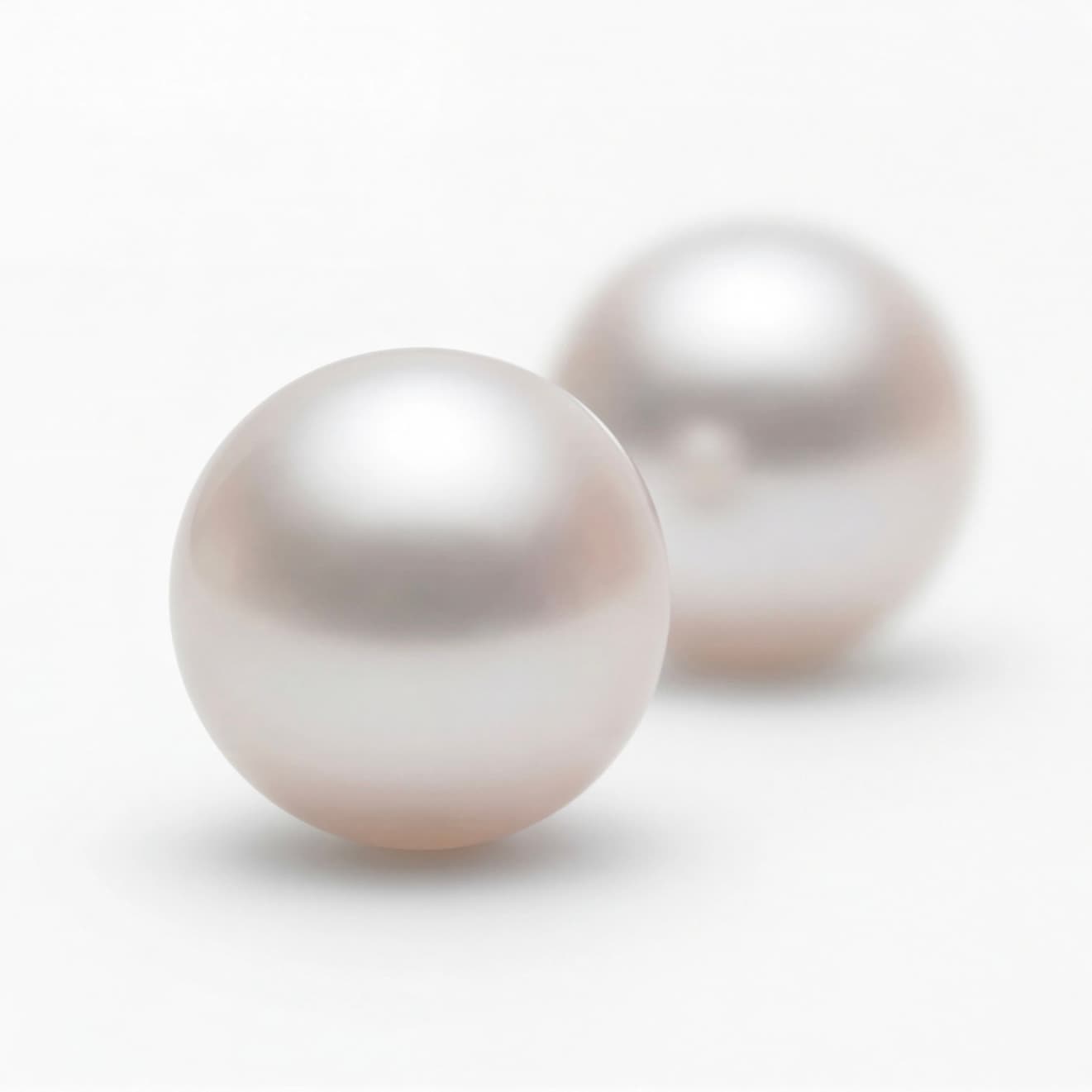 Classic White Pearl Studs with 925 Silver Stem - Image 5
