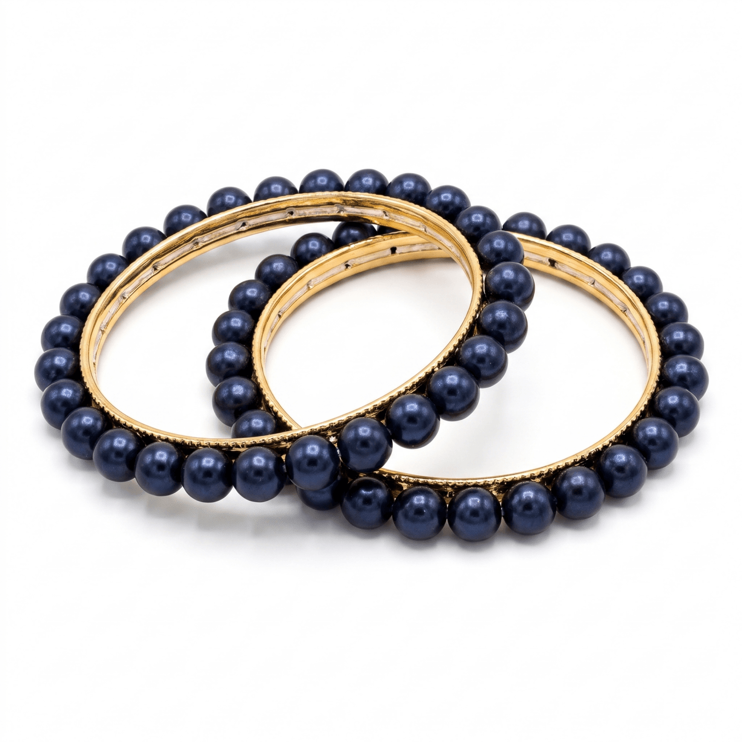 Classic Black Pearl Bangles - Image 2