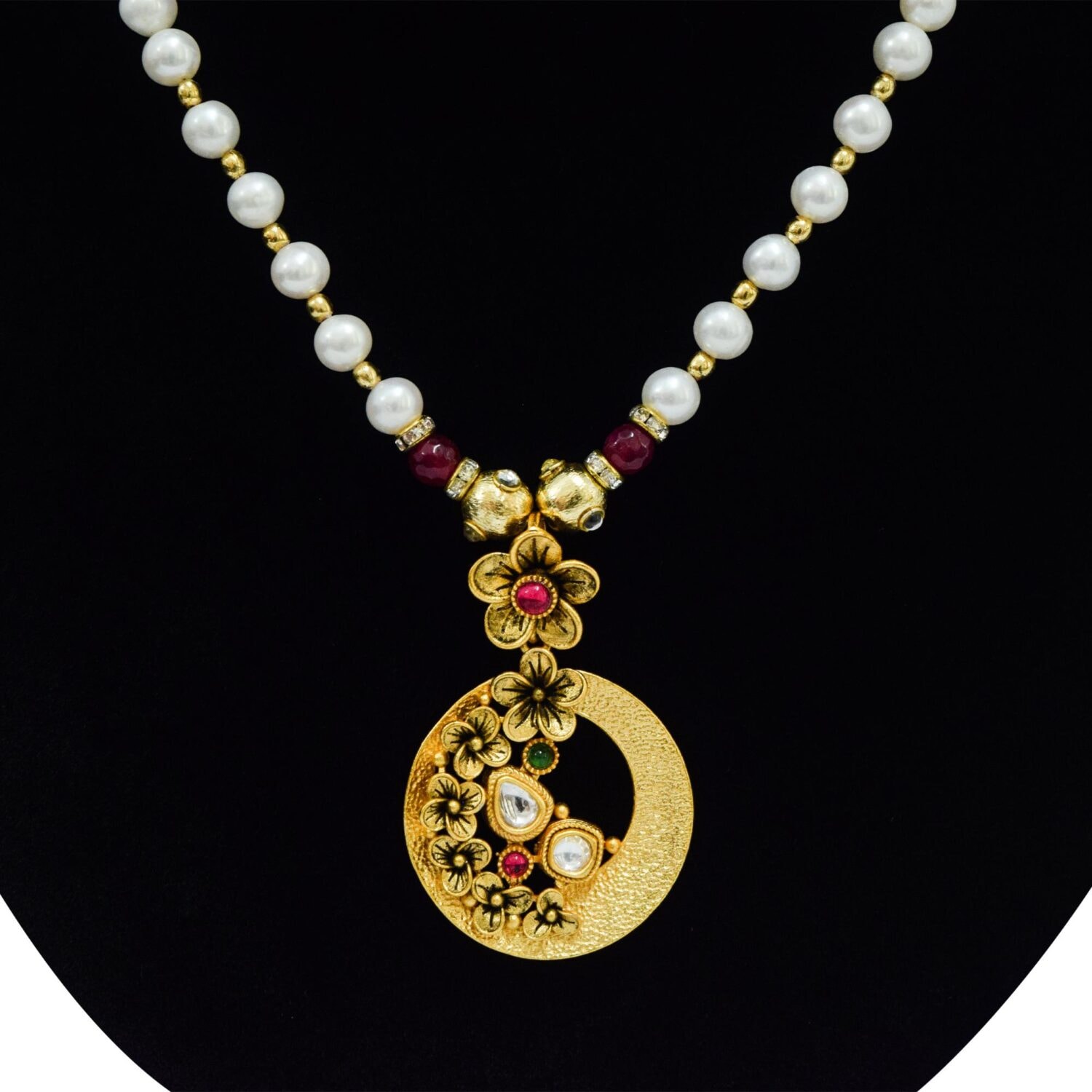Vintage Collection - Beautiful Pearl Set in 6.5mm White Round Pearls - Image 2