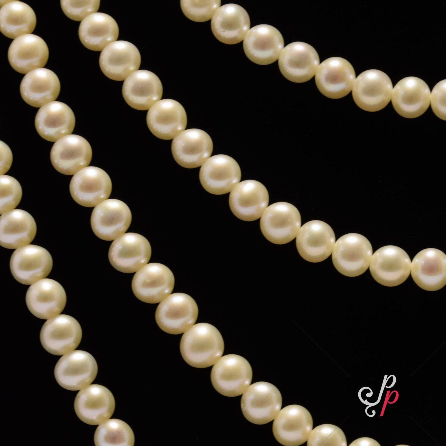 Pink Pearl Set in 7mm Round Pink Pearls - AAA Quality - Image 4