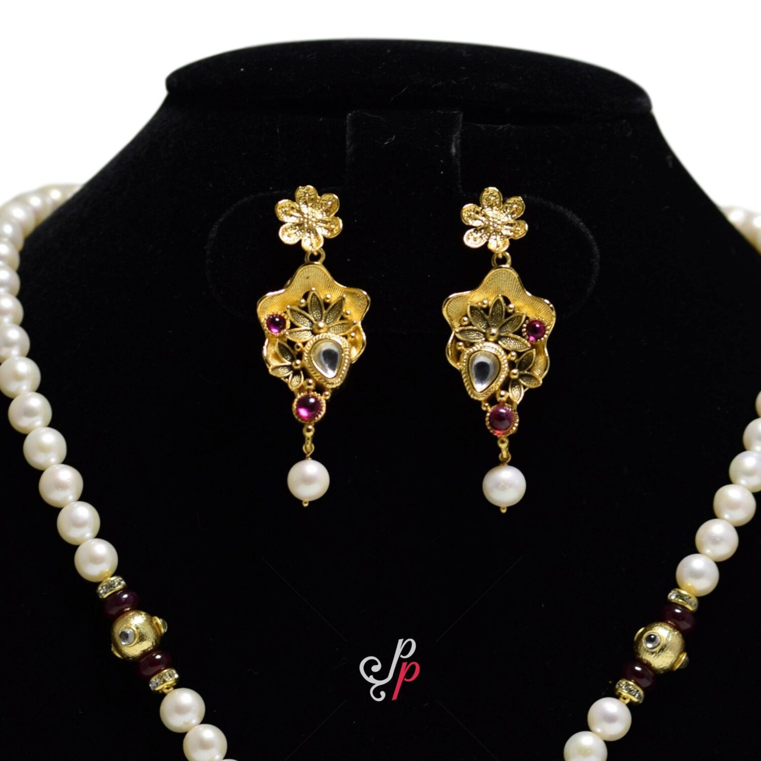 Vintage Collection - Pearl Set in 6.5mm White Round Pearls - Image 3