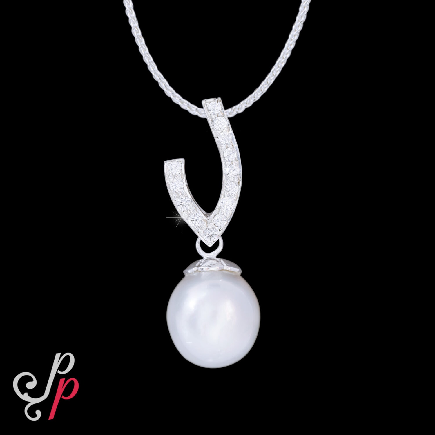 Bold South Sea Pearl Pendant in 925 Sterling Silver - Image 2