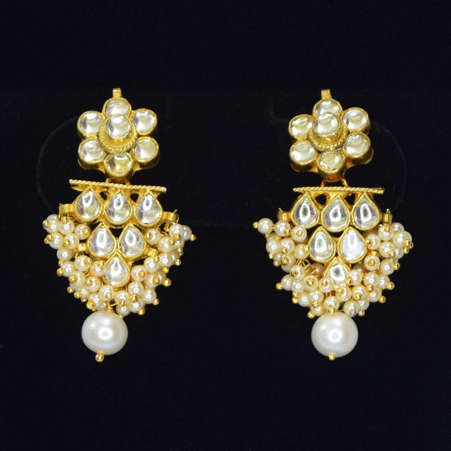4 Lines Seed Pearl Wedding Necklace Set - Image 2