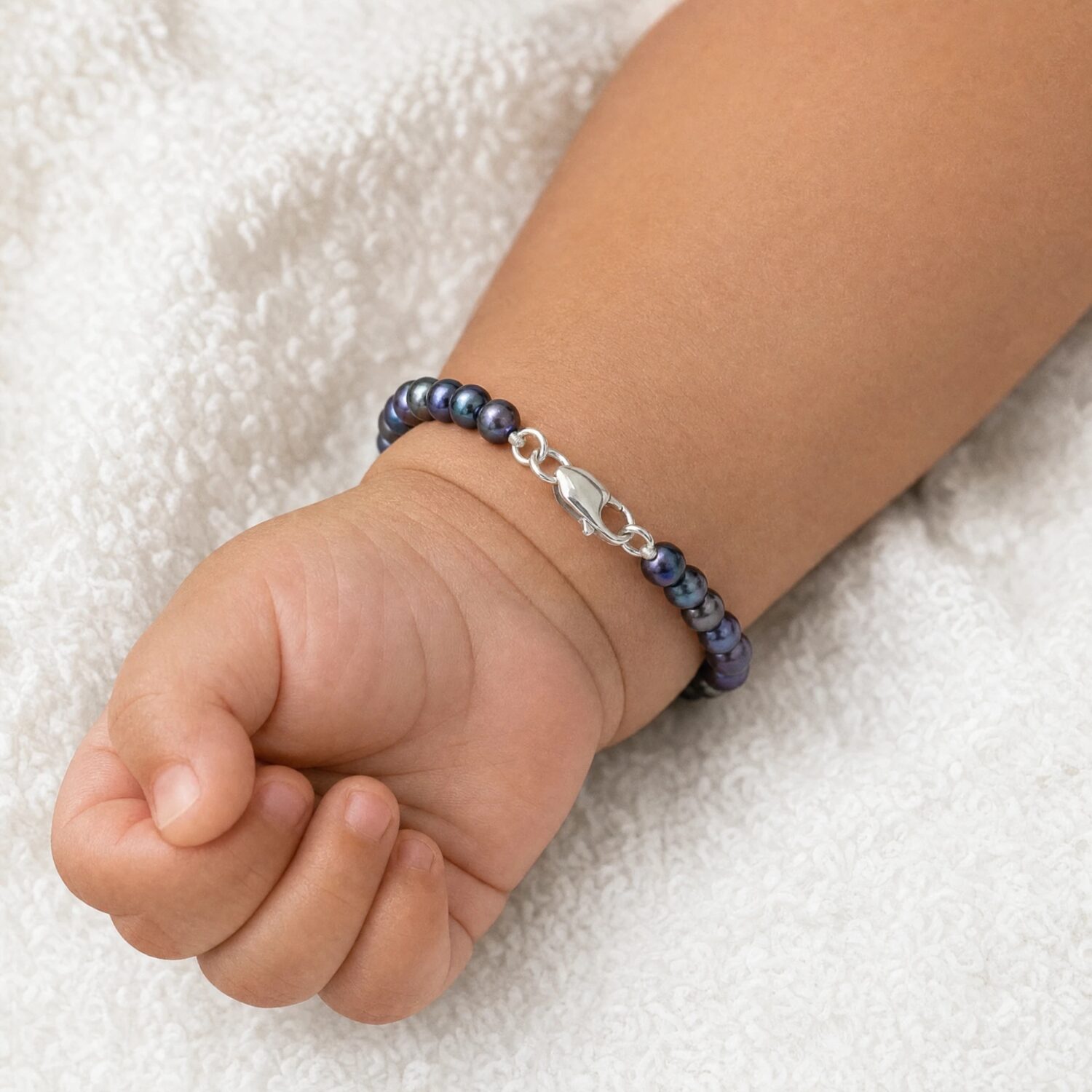 The Midnight Blessing Black Pearl Baby Bracelet