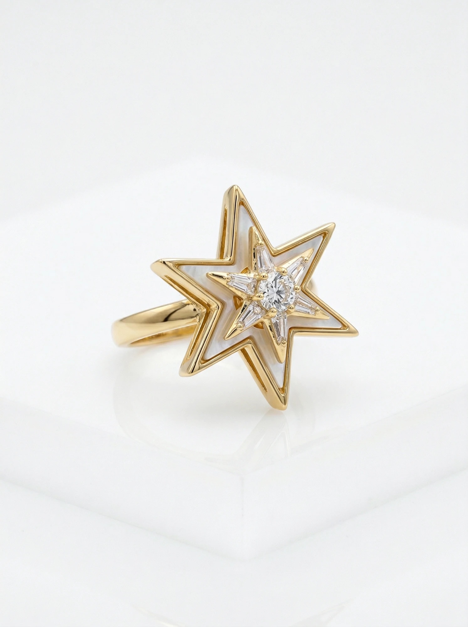 The North Star Mother of Pearl Ring - Image 2