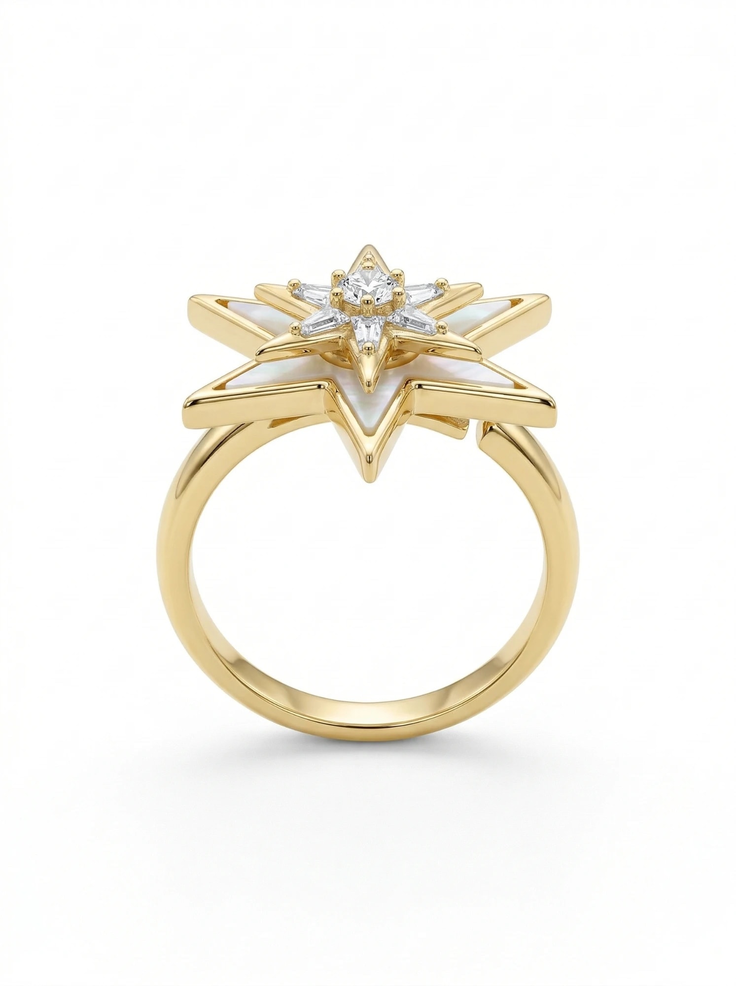 The North Star Mother of Pearl Ring - Image 3