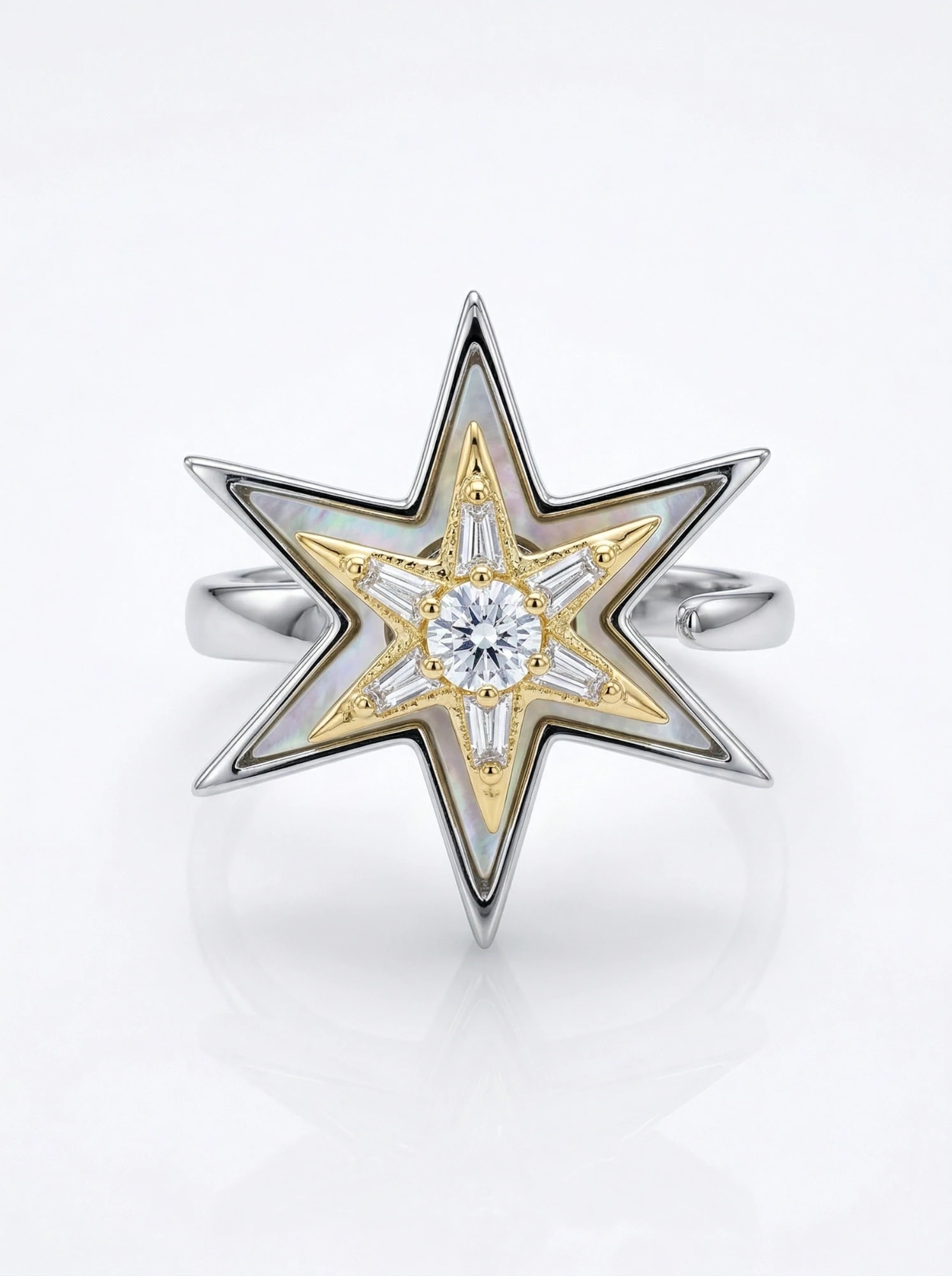 The Polaris Star Mother of Pearl Ring - Image 3