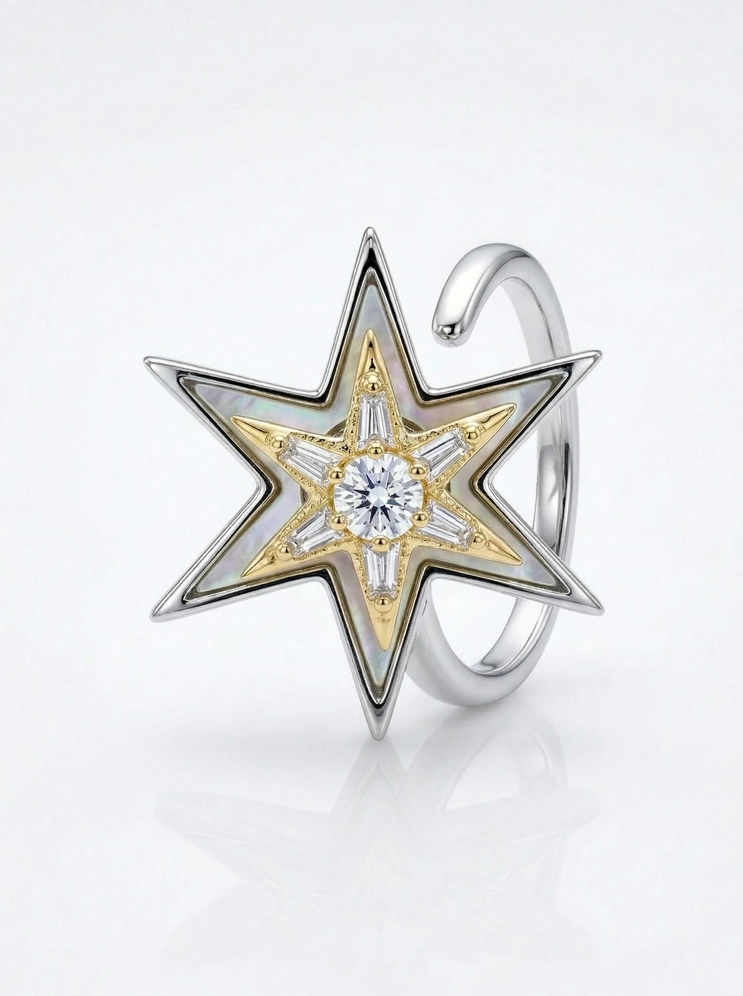 The Polaris Star Mother of Pearl Ring - Image 4