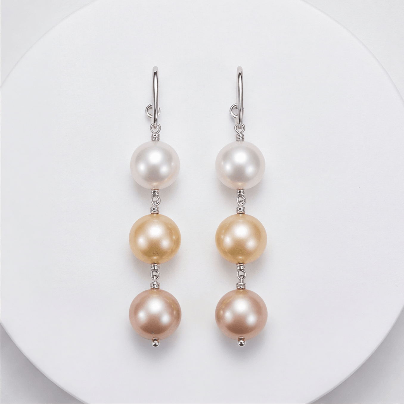 Pastelle Multicolour Pearl Earrings in 925 Sterling Silver