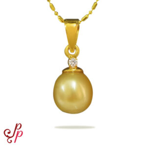 Simple and Elegant South Sea Pearl Pendant in 916 Gold