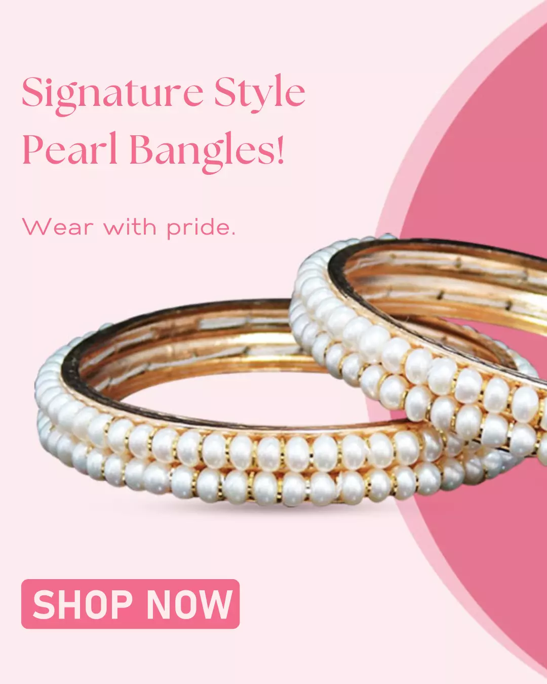 Blush Pink & Lovely White Pearls Double Knotted Bracelet - Pure Pearls
